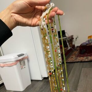 Multicolor waist beads